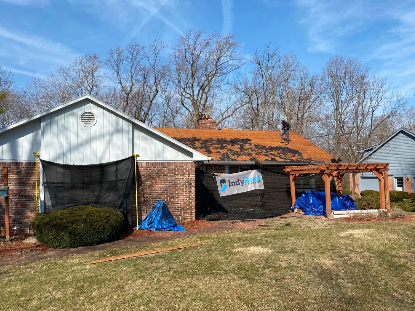 Flashing and seam work in Pheasant Run